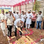 हत्तुरे वस्ती येथे नियोजित श्री विठ्ठल-रुक्मिणी मंदिराचे भूमिपूजन