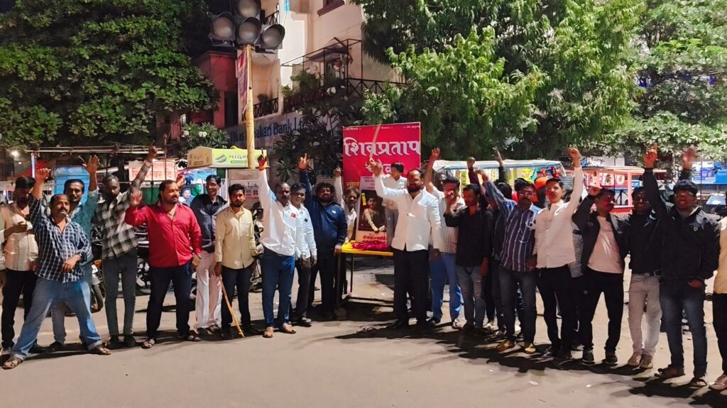 मालेगाव अत्याचाराच्या घटनेचा छत्रपती ब्रिगेडच्या वतीने निषेध