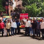 मालेगाव अत्याचाराच्या घटनेचा छत्रपती ब्रिगेडच्या वतीने निषेध