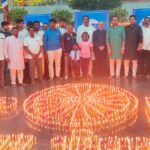 विश्वरत्न डॉ. बाबासाहेब आंबेडकर यांच्या महापरिनिर्वाण दिनाच्या पूर्वसंध्येला दिप प्रज्वलन